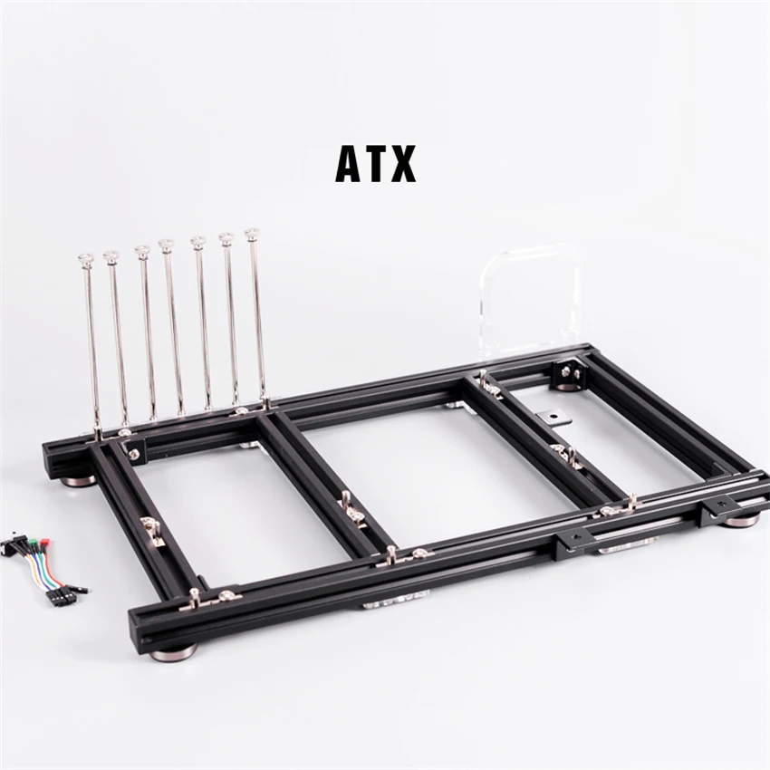 Aluminum Open Frame Test Bench Water Cooling - 1PC ATX PC Test Bench Aluminum