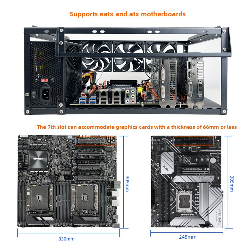 Stackable Open Frame PC Case,  - đánh giá và giá Atx Case