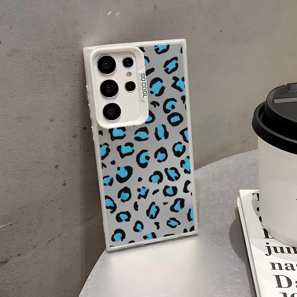 Bright Blue Leopard Spots Phon - đánh giá và giá Matte Pc Case