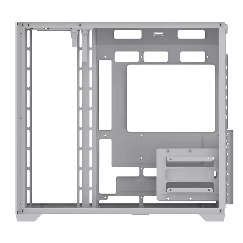 White PC Case Chassis Full Tow - đánh giá và giá Case Fans