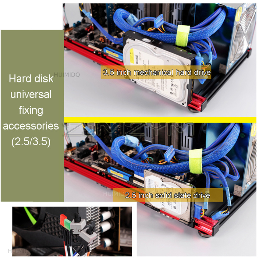 ATX PC Test Bench Aluminum All - đánh giá và giá Aluminum Open Frame Test Bench Water Cooling