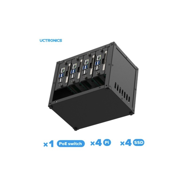 UCTRONICS Raspberry Pi Cluster - đánh giá và giá Case Fans